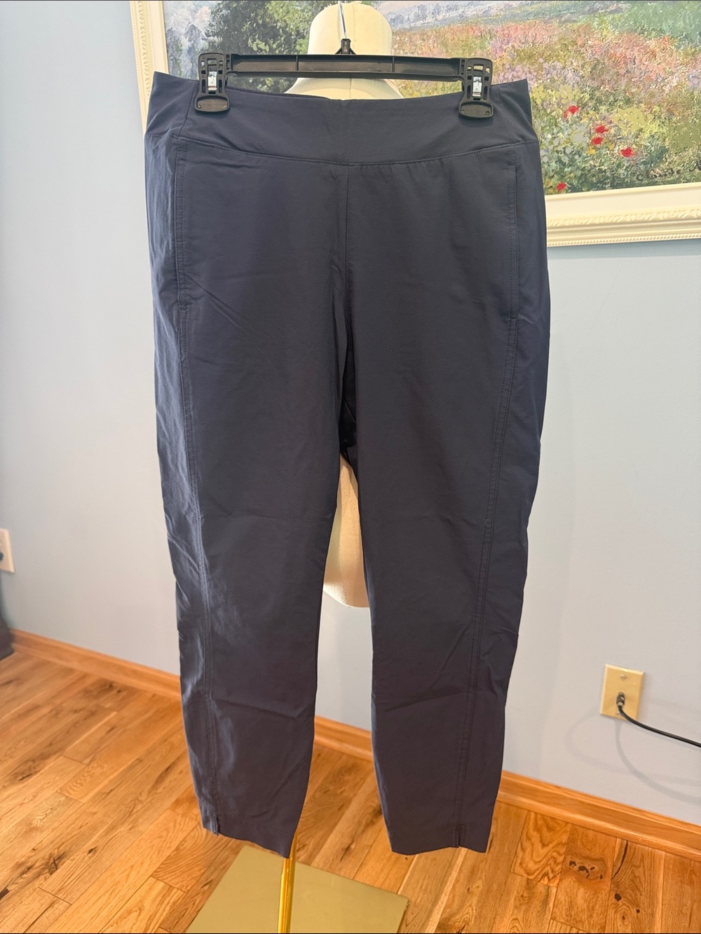 Women's Navy Stretch Track Pants - Lightweight Joggers